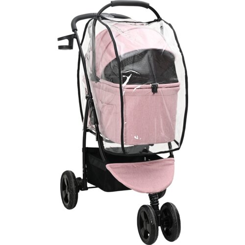 vidaXL Sklopiva kolica za kućne ljubimce Ružičasta 78 x 54 x 101 cm Cijene