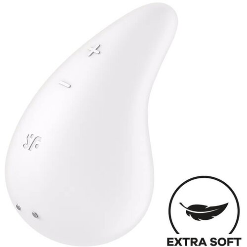 Satisfyer dew drop - vodoodporni klitorisni vibrator z možnostjo polnjenja (bel) Cene