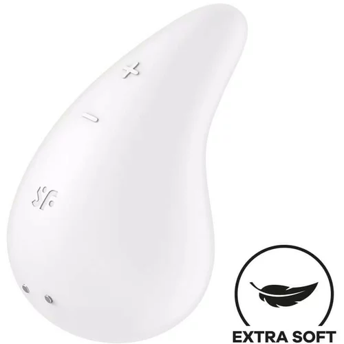 Satisfyer Dew Drop - vodoodporni klitorisni vibrator z možnostjo polnjenja (bel)