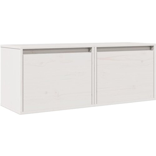 Maison Chic Stenska omarica - Zidna omarica 2 kosa bela 40x30x50 cm trdna borovina iu361, (22063424) Cene