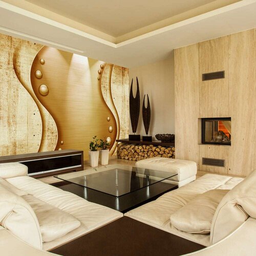 Samoljepljiva foto tapeta - Honey waves 245x175 Slike