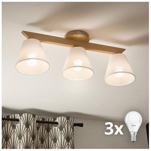  Brilagi - LED Plafonski luster ANTHONY 3xE14/40W/230V hrast/bela Cene