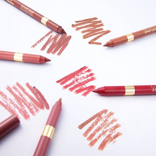 Eveline Cosmetics Vari&amp;eacute;t&amp;eacute; Gel Lipliner svinčnik za ustnice odtenek 06 Halzenut 1 kos Slike