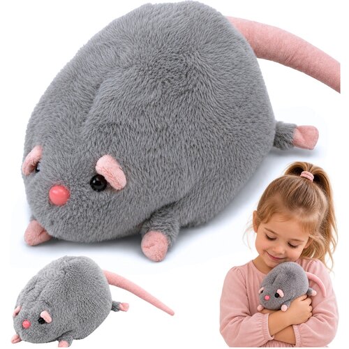  Plush Toy Rat with a Long Tail, Gray, 40cm Cijene
