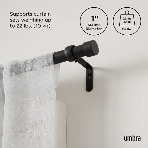 Umbra Željezna pro&amp;scaron;iriva karni&amp;scaron;a 168 - 305 cm Cappa &amp;ndash; Slike