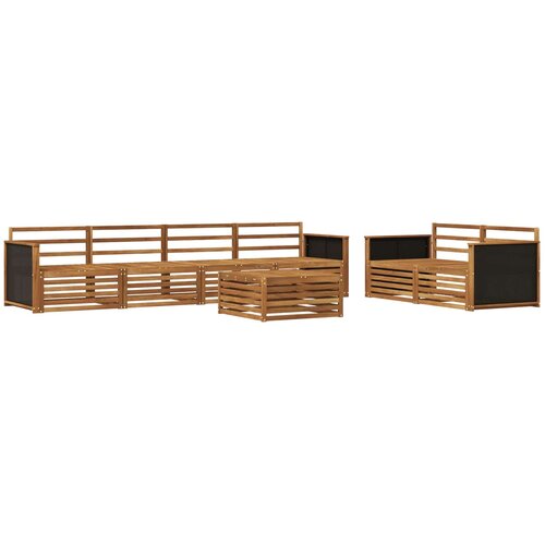 vidaXL Zunanja garnitura za sedenje 7 pcs Naravna Masiven les akacije, (5000280655) Cene