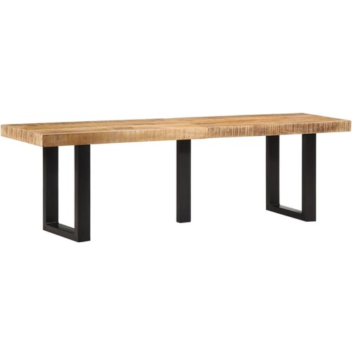  The Living Store Klop 160 cm trden robusten mangov les in jeklo - Klop, (21496584) Slike
