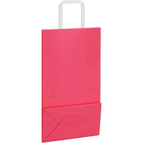  Papirnate vrećice 250 kom s ručkama ružičaste 21x11x36 cm Slike