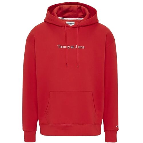 Tommy Hilfiger Jeans Tommy Jeans Sweatshirt - TJM REG LINEAR HOODI red Slike