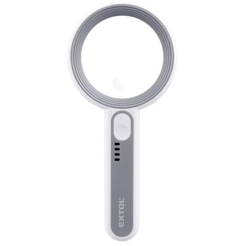 Extol LED prigu&amp;scaron;iva punjiva lupa sa LED osvetljenjem/650 mAh bela/siva Slike