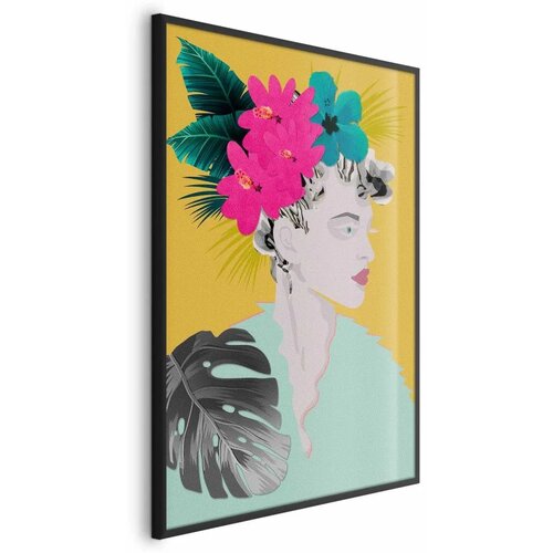  Plakat - Flowers in the Hair 40x60 Crni okvir Cijene