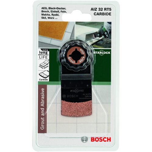 Bosch List pile za uranjanje od tvrdog metala 32 mm Bosch AIZ 32 RT 2609256C48 pogodan za robnu marku Fein, Makita, Bosch, Milwaukee, Slike