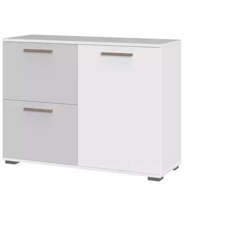 Jela KOMODA C2-Perla siva mat lak/bela mat lak Cene