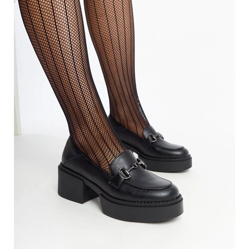 VINCEZA Black eco-leather heeled shoes Cene