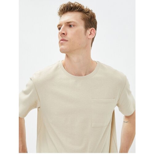 Koton Men's Beige T-Shirt Slike