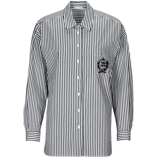 Ikks Srajce & Bluze CHEMISE OVERSIZE COTTON Črna Cene