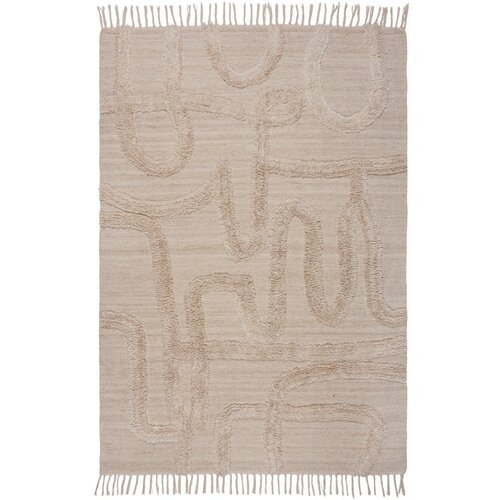 Flair Rugs Bež ručno rađen vunen tepih 200x290 cm Loma – Cijene