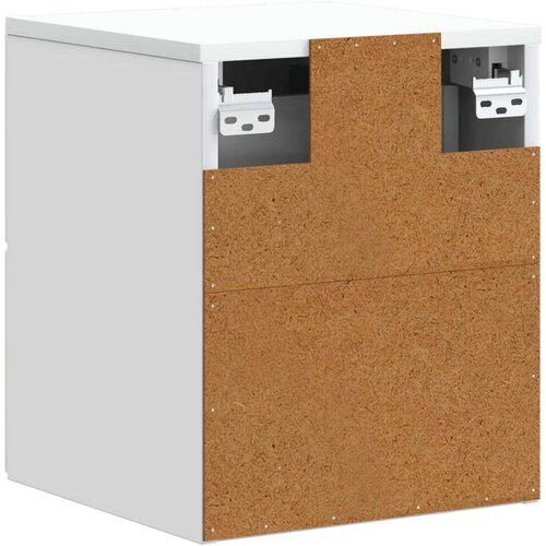  Noćni ormarić za montažu na zid 2 pcs Bijela 34 5 x 33 x 40 cm Slike