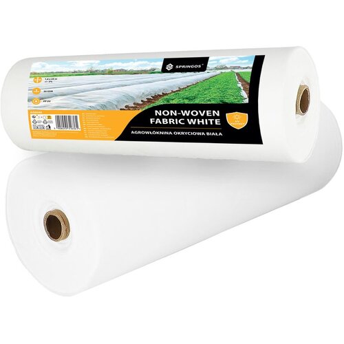  Springos&amp;reg; bijeli za&amp;scaron;titni agrotekstil za biljke, 50 g/m&amp;sup2;, 1,6 &amp;times; 25 m AG0048 Slike