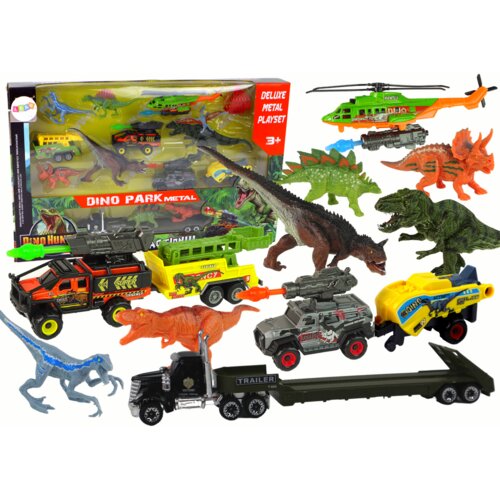  Helicopter Dinosaurs Vehicle Set 8 Colorful Pcs Slike
