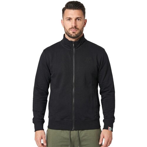 Leone 1947 &amp;Scaron;portne jope in jakne Man Full Zip High Collar Small Logo Črna Slike