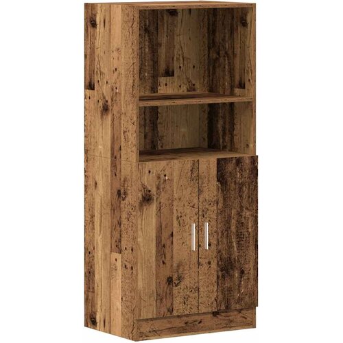  Kuhinjski ormarić boja staro drvo 57x41,5x131,5 cm drveni Slike