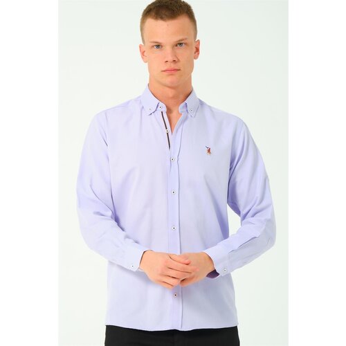 Dewberry G674 MEN'S SHIRT-LILA-2 Cene