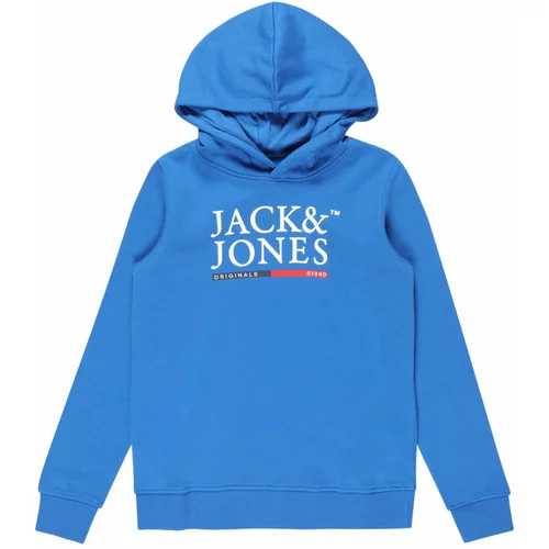 Jack & Jones Majica 'Codyy' mornarska / nebeško modra / rdeča / bela