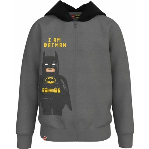 LEGO&reg; kidswear CARDIGAN W. HOOD Majica za dječake, tamno siva, veličina