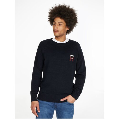 Tommy Hilfiger Dark Blue Men&amp;#039;s Sweater - Men&amp;#039;s Slike