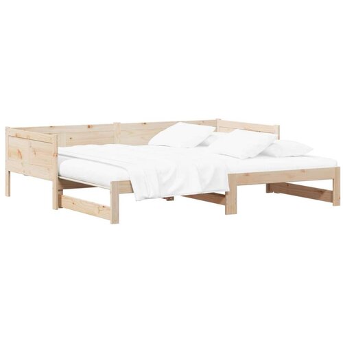  krevet za povlačenje za dan prirodna 180 x 200 cm Slike