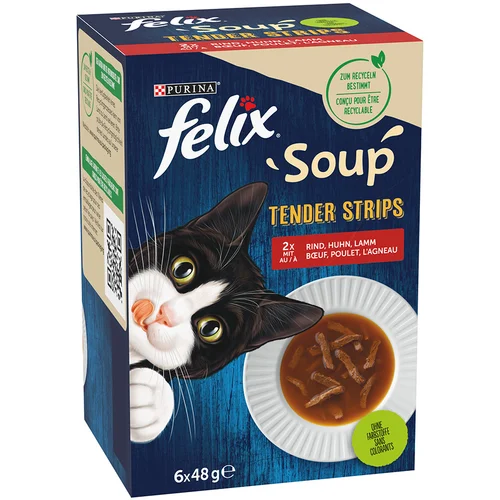 Felix 10 + 2 gratis! 12 x 48 g Soup/Filet - File: raznolikost okusa sela