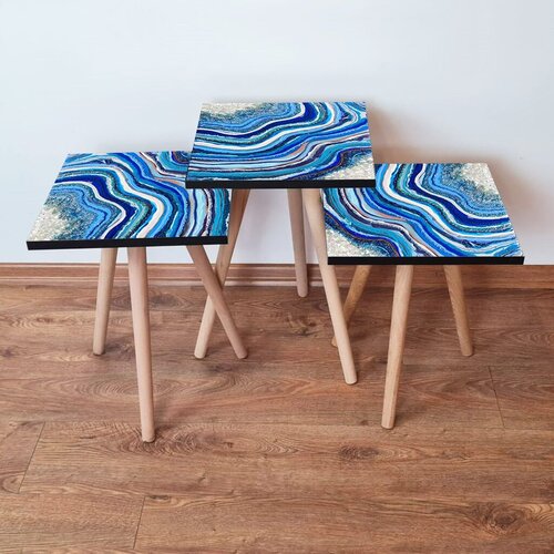 Hanah home set klub stočića 3Shp248, 3 komada, Šarena Cene