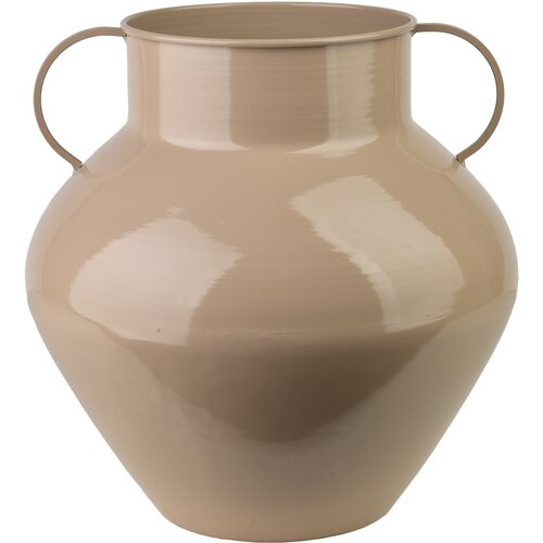 Mondex vaza kovinska Roger 18,5x31x34cm bež 1 kos, (5000300871) Slike