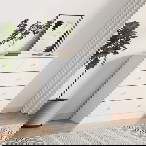 vidaXL Predalnik ALTA bel 77x35x73 cm trdna borovina Cene