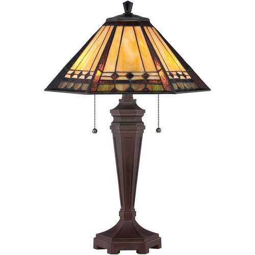 Elstead Lighting Elstead Arden Namizna svetilka Tiffany z 2 lučkami, bronasta, E27, (22100295) Cene