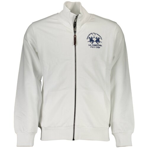 La Martina MEN&amp;amp;#39;S WHITE ZIP-UP SWEATSHIRT Slike