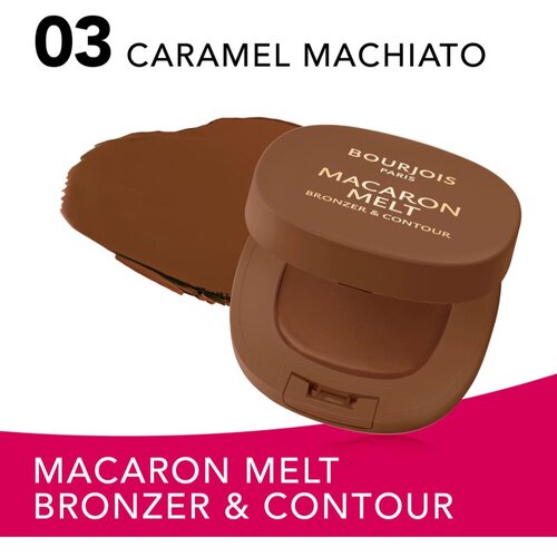 Bourjois Macaron Melt Bronzer &amp;amp; Contour bronzer in puder za konture 2 v 1 odtenek 03 Caramel Macchiato 5 g Slike
