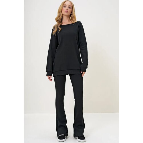 Trend Alacati Stili Ženski komplet bluza i pantalone Alc-X13059, Crni Cene