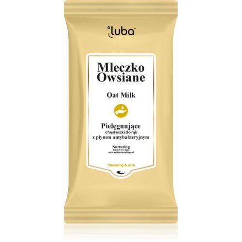Luba Oat Milk Wet Wipes for Hands with Antibacterial Liquid vlažni robčki s protibakterijskim učinkom 15 kos Cene