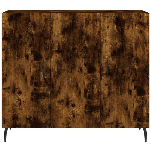  Komoda boja dimljenog hrasta 90 x 34 x 80 cm konstruirano drvo Slike