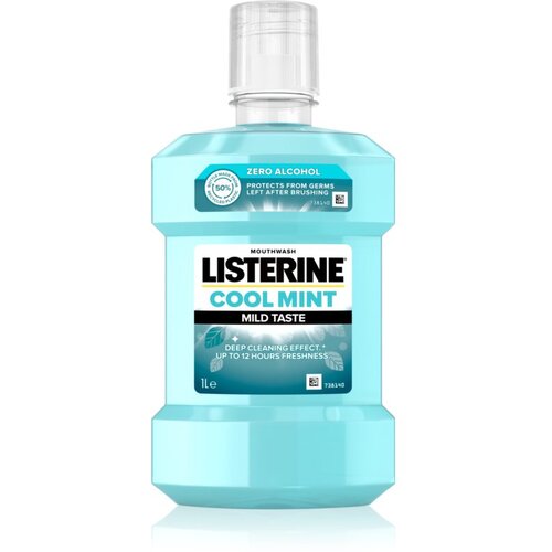 Listerine Cool Mint Mild Taste vodica za usta bez alkohola okus Cool Mint 1000 ml Slike