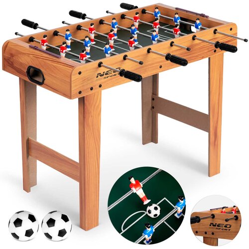 Neo-Sport Neosport NS-802 Wooden Table Football - Compact 70x37x62cm Design, (21740706) Cene