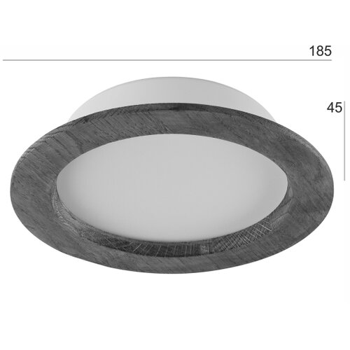  led ugradna svetiljka woody spot LED/16,5W/230V 4000K tre&amp;scaron;nja, prečnik 18,5 cm Slike