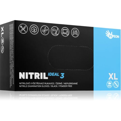 Espeon Nitril Ideal3 Examination Gloves Blue pregledne in za&amp;scaron;čitne rokavice iz nitrila brez pudra velikost XL 100 kos Slike