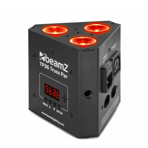 Beamz TP 36 Truss Par, uplight reflektor, 3 x 4 W 4 v 1 LED dioda, RGB-UV, LED zaslon