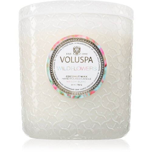 VOLUSPA Maison Blanc Wildflowers di&amp;scaron;eča sveča 850 g Slike