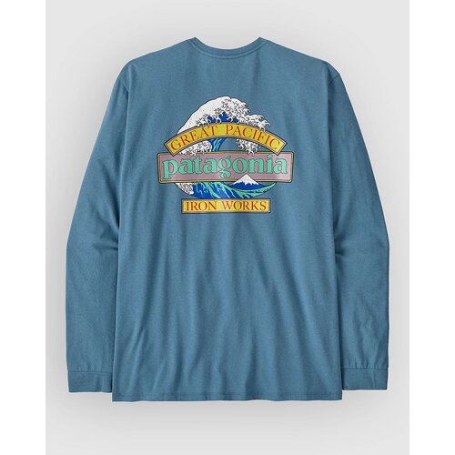 Patagonia Great Waves Responsibili- Majica z dolgimi rokavi shore blue Slike