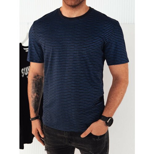 DStreet Men's T-shirt with print, dark blue Slike