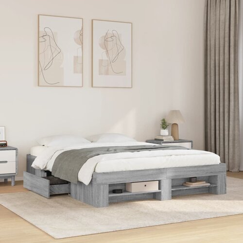 Furnova Posteljni okvir brez vzmetnice 160x200 cm inženirski les, (21935532) Slike